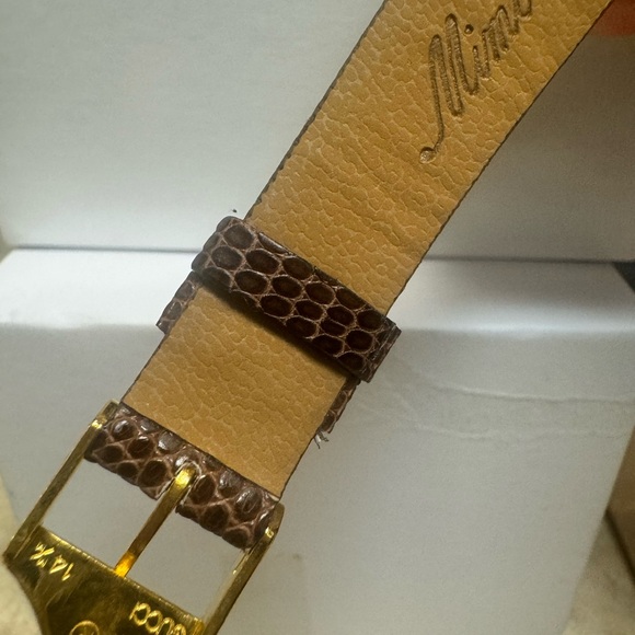 Gucci Ladies Gold Dial Sherry Line 18K Electro plated Vintage Swiss Made 17cm - Picture 11 of 17